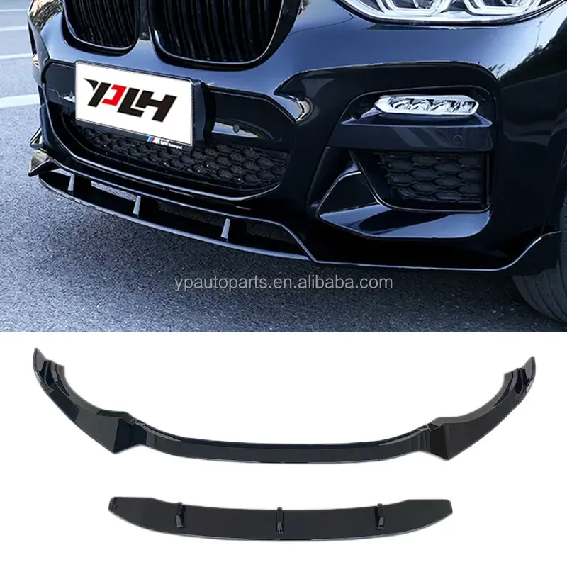 MP สไตล์มันวาวสีดำ X3 G01เมตร-เทคกันชนรถยนต์สปอยเลอร์สำหรับ Bmw X4 G02เมตรกีฬาด้านหน้าลิป2019y