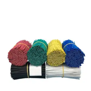 Factory custom high quality green plastic pe PVC coated tie binding gi iron wire 4mm coil galvanized wire pvc coated