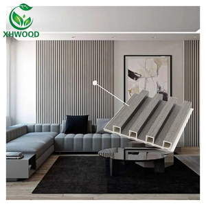 WPC Bois plastique composite <span class=keywords><strong>Intérieur</strong></span> panneau de revêtement lambris vinyle bois décoratif cannelé revêtement wpc panneau mural - Product Image 1
