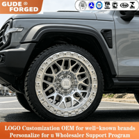 Jantes forgées Beadlock 4x4 tout-terrain 17 18 pouces 5x135 5x150 6x139.7 pour LEXUS GX550 GX460 GX470 LX600 Ford F250 F150 Y60 JK