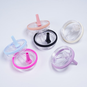 Outdoor 40oz Tumbler Replacement Flip Straw Lid Leak Proof BPA Free Camping Anti Overflow Food Grade Plastic Car Cup Accessories - Product Image 4