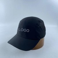 Casquette de baseball sans couture avec découpe laser, casquette imperméable à 5 panneaux pour le golf, le camping et la course à pied