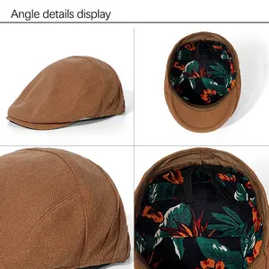 Custom Logo Peaked Ivy Hats Cap Soft Sun Casual Fisherman Vintage Outdoor Sports Riding Formal Party Breathable Beret