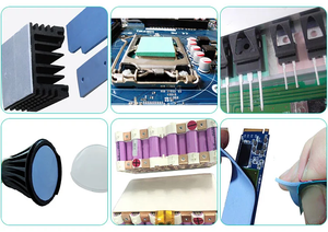 แผ่นซิลิโคนนำความร้อนสีน้ำเงินจากจีน สำหรับระบายความร้อน วัสดุเติมช่องว่างนำความร้อน - Product Image 3