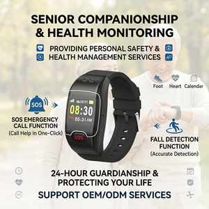 Montre connectée AMOLED Android OS avec double processeur, GPS L58 avancé, BLE5.0, fonction d'appel et SOS pour étudiants et personnes âgées - Product Image 1