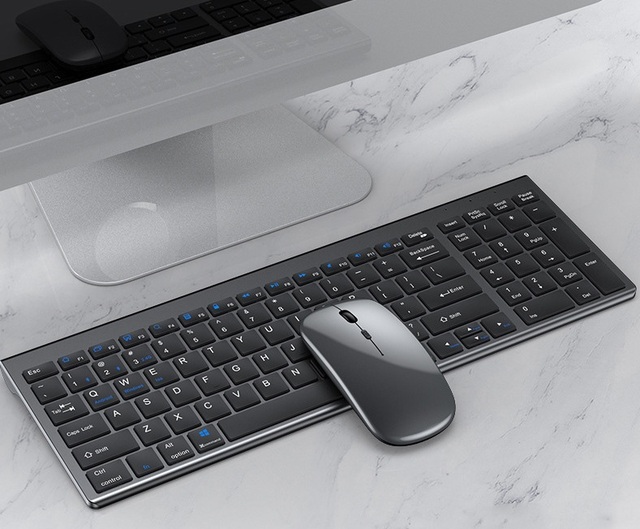2024 OEM Manufacturers Wireless Mechanical Ergonomic Keyboard and Mouse Combo Lightweight and Portable for Home Office in Stock