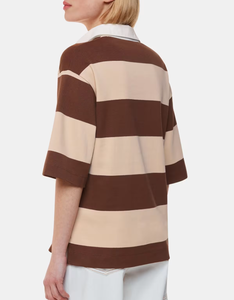 <span class=keywords><strong>Femme</strong></span> 100% Coton pour Polo <span class=keywords><strong>T</strong></span>-<span class=keywords><strong>shirt</strong></span> <span class=keywords><strong>Rugby</strong></span> Respirant Brodé Motif Géométrique Tricoté Casual - Product Image 2