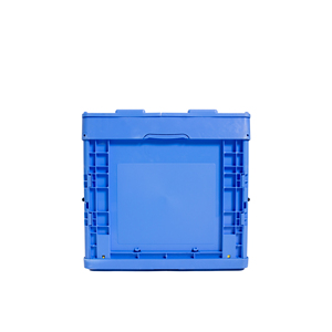 Caisse de <span class=keywords><strong>transport</strong></span> pliable en PP bleue avec couvercle 600*400*360mm, boîte en plastique pliable avec conteneur solide 600*400 - Product Image 3