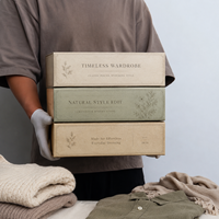 Boîte cadeau en carton gris rigide magnétique pliable avec logo personnalisé, écologique, auto-assemblable, emballage plat, pliable, de luxe, pour vêtements et chaussettes