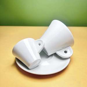 Tasse à expresso italienne personnalisée de 60 ml – Mini-tasse élégante blanche de collection avec logo et motif personnalisés pour cadeaux de café, d'hôtel ou de mariage - Product Image 6