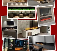 Cheminée électrique sans fumée pour intérieur, foyer 3D à vapeur d'eau, flamme LED, couleur personnalisée, acier inoxydable, autoportante