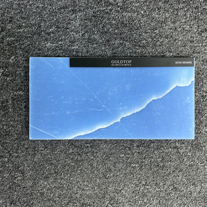 Goldtop Quartzo Modern Mamie Blue Slab Encimera de cuarzo Ventas calientes 6036 Precio de fábrica Encimeras pulidas artificiales para hoteles - Product Image 2