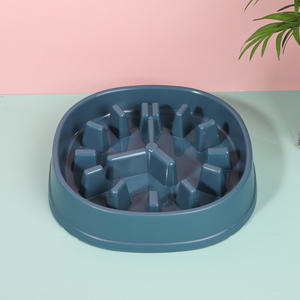 Penjualan terlaris pabrik mangkuk makanan lambat hewan peliharaan mangkuk makanan plastik antiselip untuk kucing anjing - Product Image 4