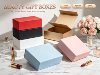 Magnetische Faltbare Starre Geschenkboxen mit Griff für Kosmetik- und Kleidungsverpackungen
