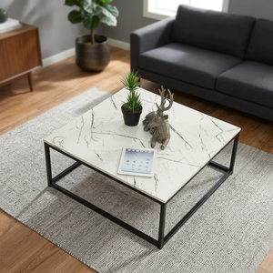 Mesa de acento de Metal de forma cuadrada de alta calidad hecha a mano superventas nuevo diseño acabado de moda muebles de sala de estar mesa auxiliar - Product Image 5