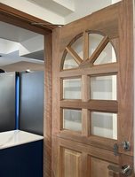 Puerta Holandesa de Madera Sólida para Exteriores de Estilo Moderno BOCHARM, Puerta Arqueada Personalizada para Hogar Residencial, Puerta Dividida