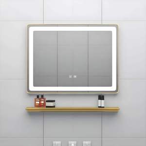 Custom LED Smart IP44 Waterproof Tempered Glass Bathroom <b>Mirror</b> Anti-Fog Touch Dimmable Light Wall Mounted Frameless <b>Mirror</b> - Product Image 1