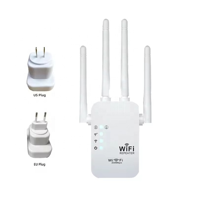 2.4G WiFi Repeater Fast Speed Wifi Versterker  WAVLINK LGX-D10 With 4 Antennas 300M Dual Lan Prot Wireless Router wifi extender