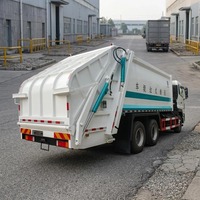 Camion à ordures compacteur diesel Dongfeng 20CBM de grande capacité pour parc industriel africain, camion à ordures 6X4