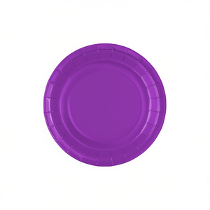 Assiettes en papier violettes Party Love 17 cm, lot de 8, décorations de table élégantes pour anniversaire - Product Image 1