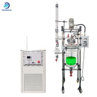 Reactor de Vidrio de Doble Capa Bench Pilot de 20L para Destilación de Solventes y Reacción a Temperatura Constante