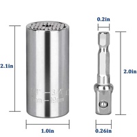 7-19mm Universal Sleeve Tools Cadeaux pour hommes Super Sleeve Wrench Set Adaptateur de perceuse électrique Clé à chocs