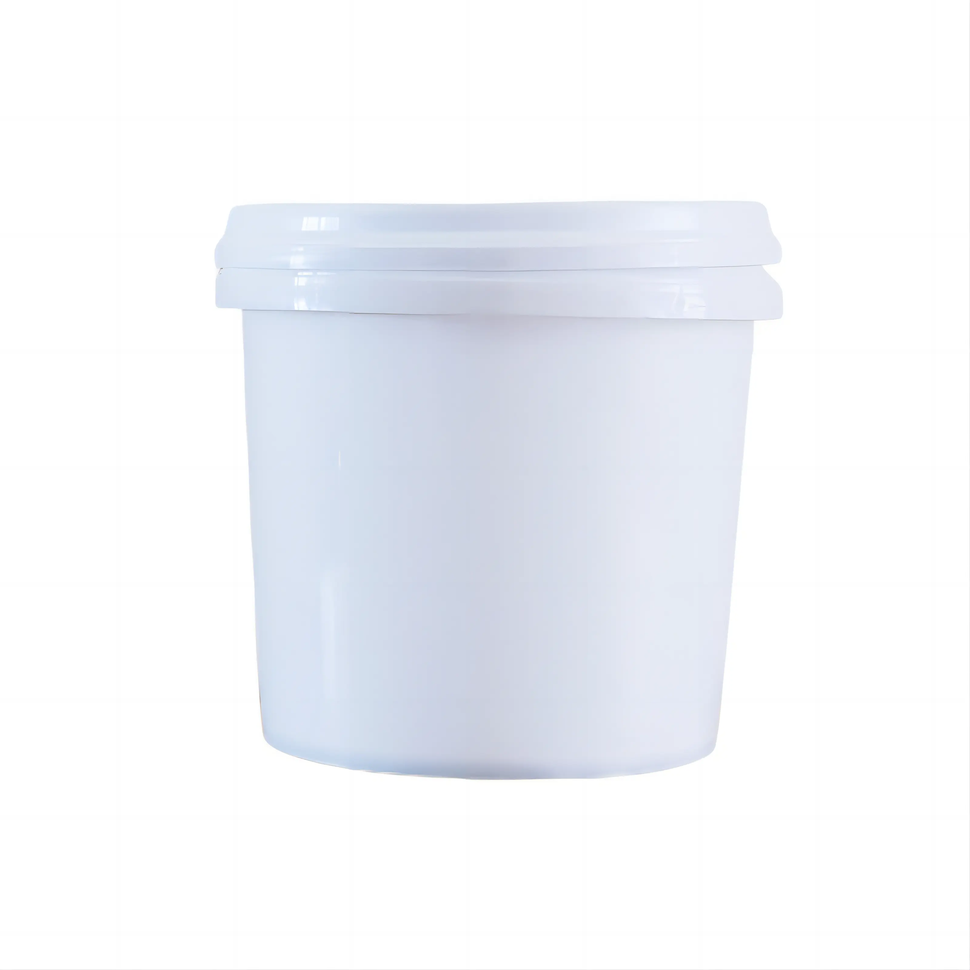 Ember es krim dengan tutup, ember plastik 1L grosir ember putih bahan makanan kelas pp