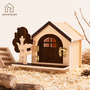 Petite maisonnette abri pour animaux de compagnie avec porte verrouillable Habitat intérieur - Product Image 1