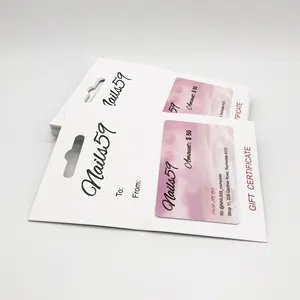 High Quality Custom Printing CR80 PVC Plastic Gift Card With Card Holder