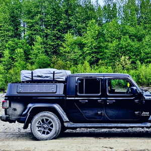 Pickup 4WD Truck Camper baldacchino in acciaio con tetto rigido impermeabile a metà altezza tettoia bassa per 2022 Jeep <span class=keywords><strong>gladiatore</strong></span> - Product Image 4