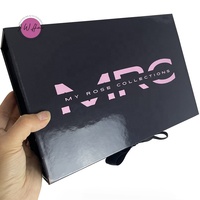 Boîte à cartes de luxe personnalisée avec insert en satin gratuite Boîte d'emballage de haute qualité pour perruque avec nœud