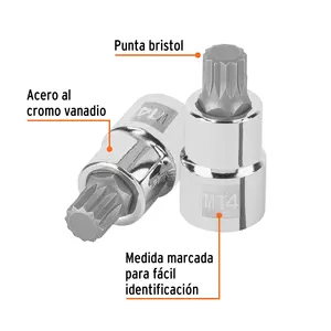 กล่อง6 Bristol M14ซ็อกเก็ตจุดสั้น1/2 "ไดรฟ์ทรูเปอร์ - Product Image 2