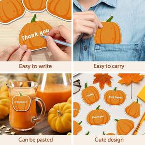 Notes autocollantes pour le jour de Thanksgiving, 48 pièces, pour le bureau et la fête d'automne - Product Image 5