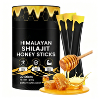 Bâtonnets de Miel Pur de l'Himalaya Marque Privée OEM, Complément Énergétique de Gelée de Shilajit, Bâtonnets de Miel Shilajit avec Minéraux du Miel