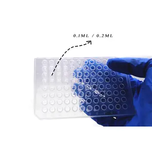 PCR 0.2 ml 96-גם צלחת צלחת Elisa גם מיקרו צלחת למעבדה