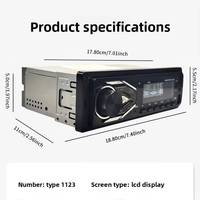 Reproductor MP3 para coche con radio FM, Bluetooth, compatible con tarjetas USB y TF, audio sin pérdidas, amplificador incorporado, estéreo para coche, reproductor de radio para coche