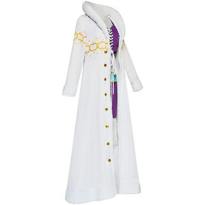 Conjunto de disfraz de Robin con cuello de piel y sombrero para mujer, ropa de poliéster para juego de rol de Anime, otoño 2023 - Product Image 3