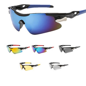 Lunettes de soleil de cyclisme enveloppantes pour hommes et femmes, protection UV 400, design monobloc, en plastique, pour le vélo et les activités de plein air - Product Image 6