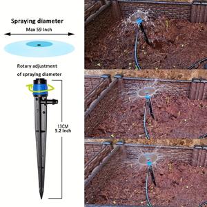 Kit d'irrigation goutte-à-goutte automatique 20m, système de micro-pulvérisation en PVC noir pour jardin, pots de fleurs, balcon, arrosage des plantes - Product Image 2