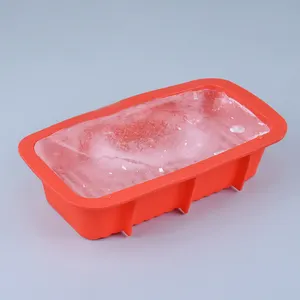 2024 nóng bán tái sử dụng lớn Silicone Ice Cube khay Thêm lớn Ice Block Maker khuôn cho Ice Bath Máy làm lạnh