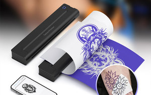 เครื่องพิมพ์ลายสักแบบพกพา A4 รองรับ IOS Android พิมพ์เร็วไร้สาย เครื่องพิมพ์ความร้อนขนาดเล็กสำหรับสตูดิโอสัก - Product Image 6