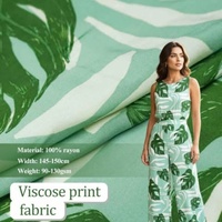 Tissu en viscose imprimé aquarelle, 100 % rayonne, 105 GSM, idéal pour les chemisiers artistiques et les tenues d'été bohèmes – Grande Vente
