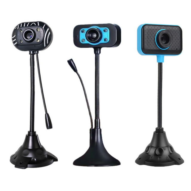 HD Webcam USB 2.0 Computer 480P WebCamera With LED Fill Light Built-in Microphone for Desktop Computer Notebook PC