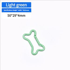 Bone Shaped Electrophoretic Color <b>cat</b> Pet Accessory Hanger Clothing Hook Aluminum Mountain Buckle Outdoor Ring Buckle - Product Image 6