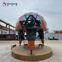 Dôme géodésique préfabriqué sur mesure, cabane étoile de glamping, pod de luxe, hôtel extérieur, hébergement de villégiature toutes saisons