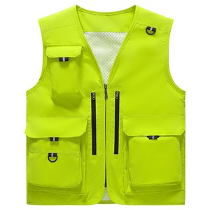 Gilet utilitaire multi-poches pour homme, respirant, sans manches, séchage rapide, vêtements de travail d'extérieur pour la pêche, la chasse, la photographie - Product Image 3