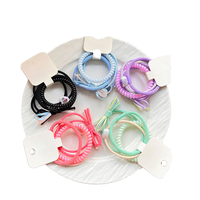 Élastiques à cheveux fantaisie en tissu spiralé élastiques pour queue de cheval bandeaux chics pour attaches à cheveux