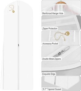 Funda Protectora de Ropa Personalizada para Viajes, Plegable, para Vestidos, Trajes y Prendas - Product Image 3