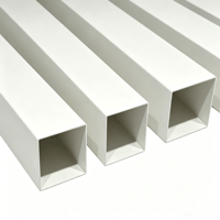 Sistema de Techo Arquitectónico de Tubo Cuadrado de Aluminio Moderno Value Choice, Rejilla de Techo de 100x100 mm, Ligero, Duradero, Ignífugo, para Centros Comerciales
