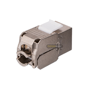 Vendita calda di 180 gradi senza utensili Keystone Jack 8 p8c a prova di polvere per Cat6a connettore di rete parti di Telecom - Product Image 2